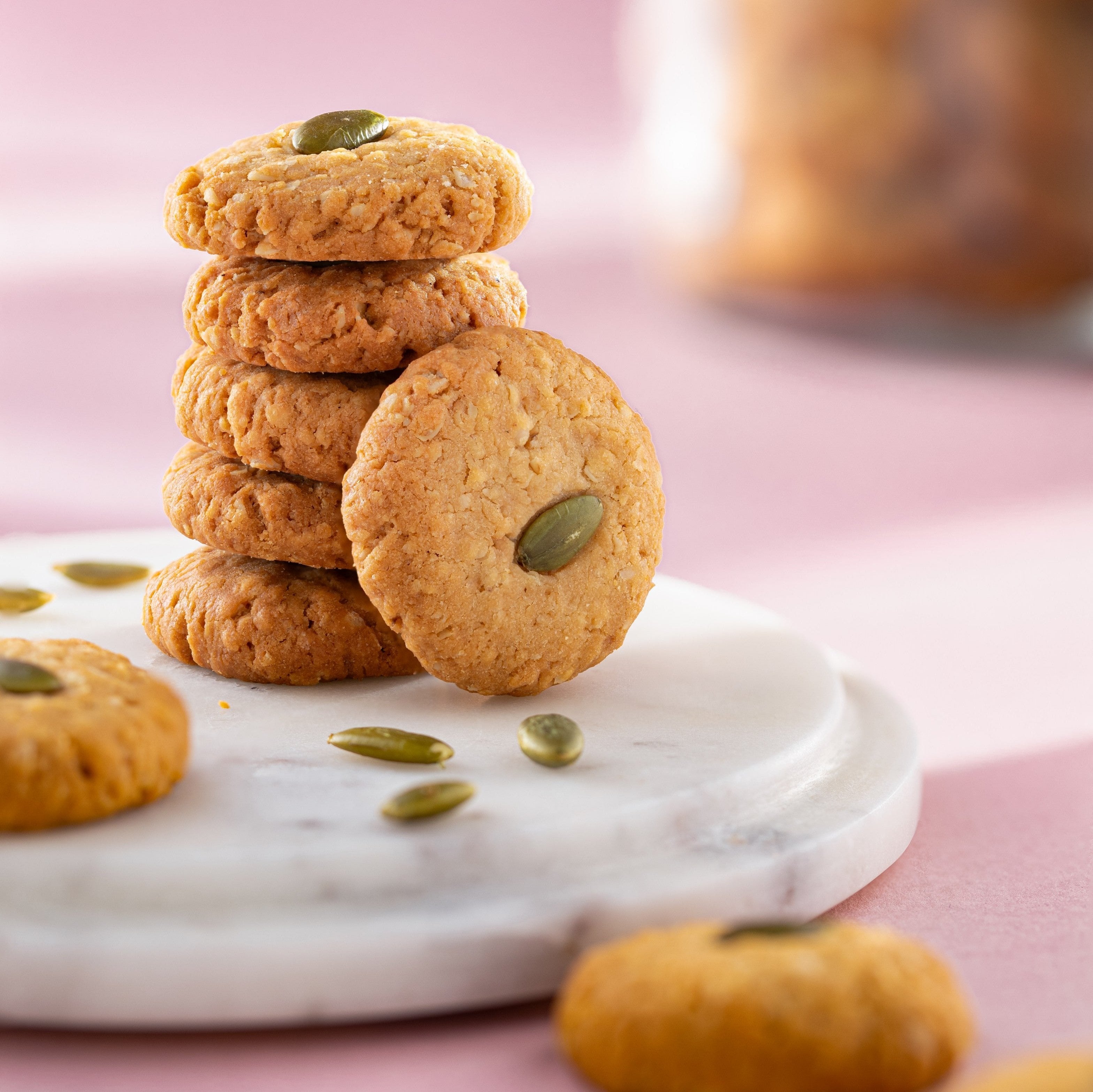 Oats Jaggery Cookies Jar