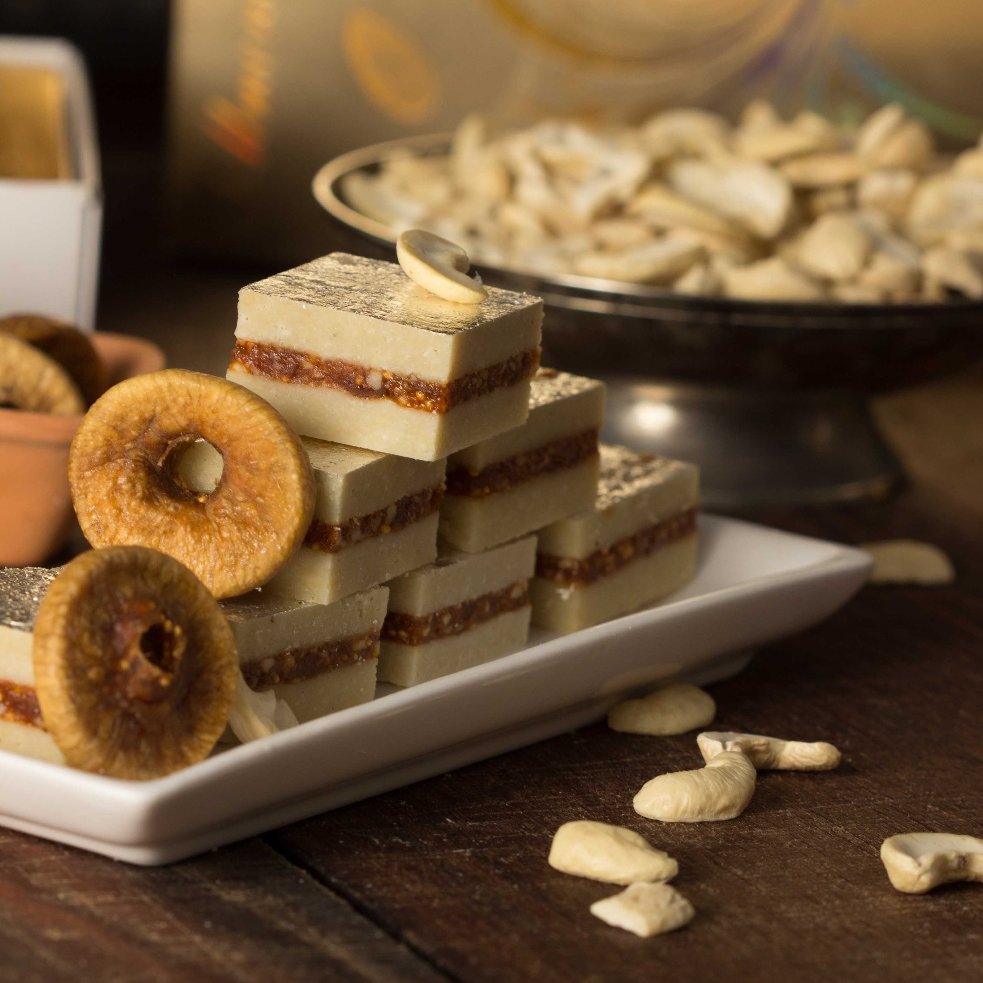 Kaju Anjeer Burfi
