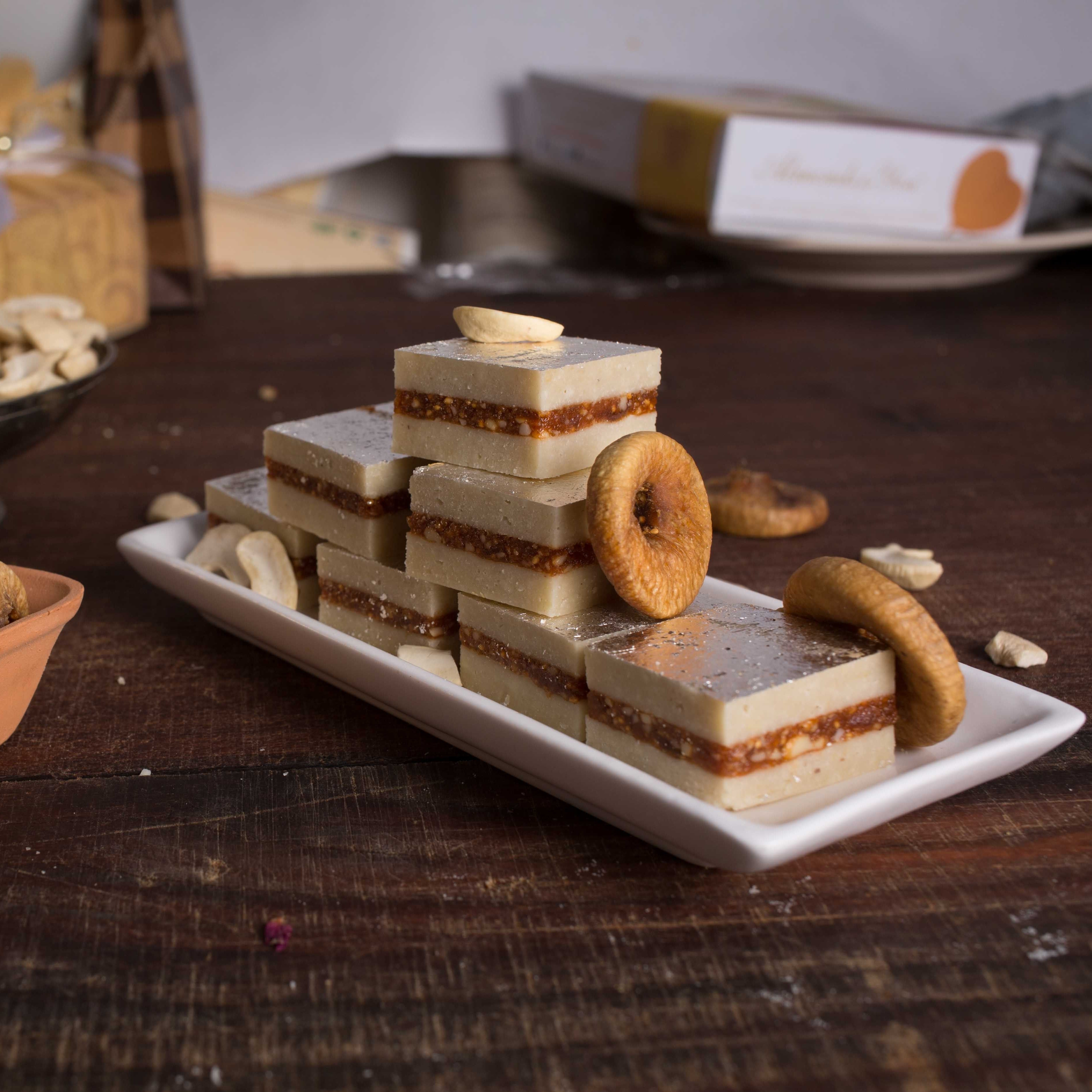 Kaju Anjeer Burfi