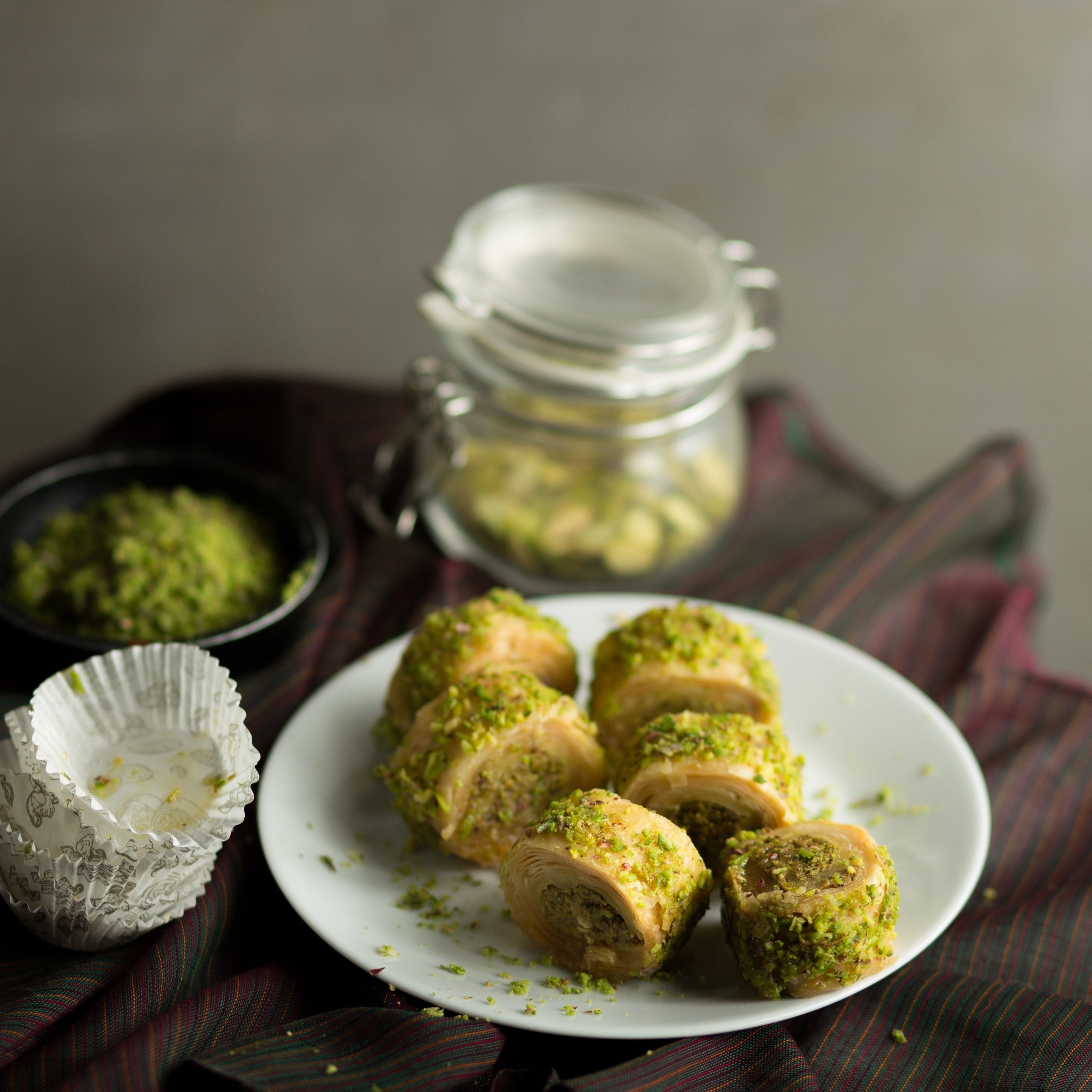 Flaky Turkish Pistachio Roll