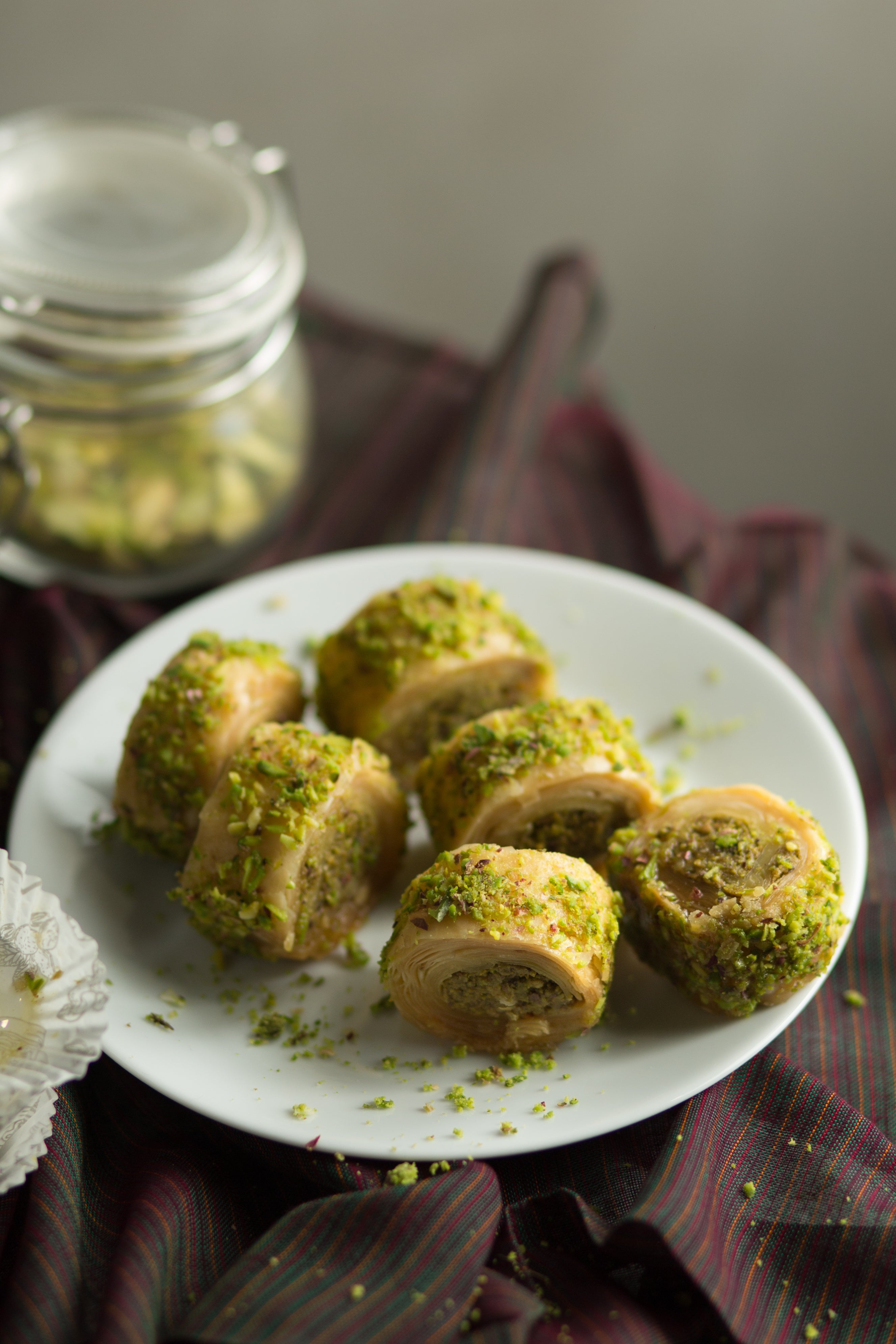 Flaky Turkish Pistachio Roll