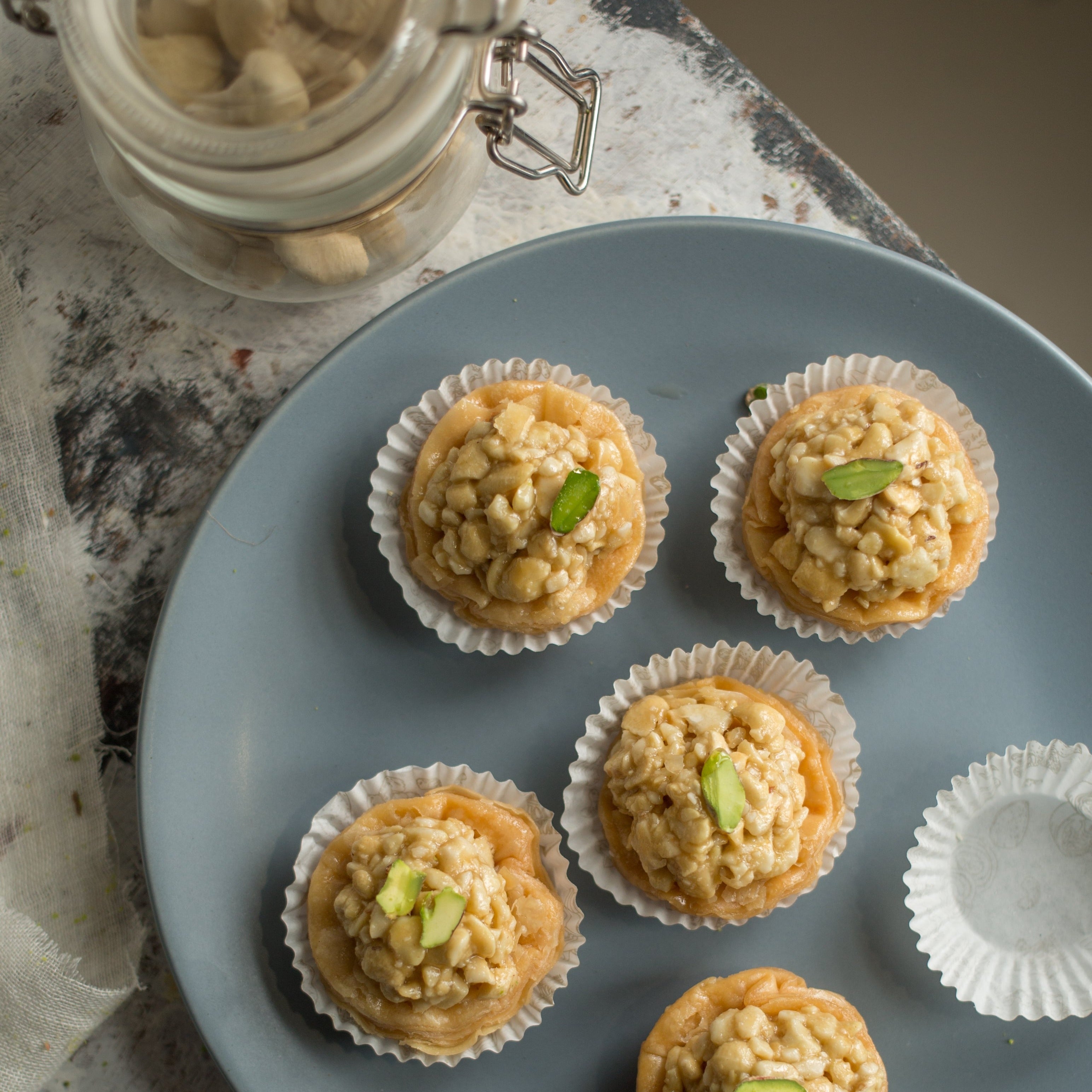 Honey Cashew Tart