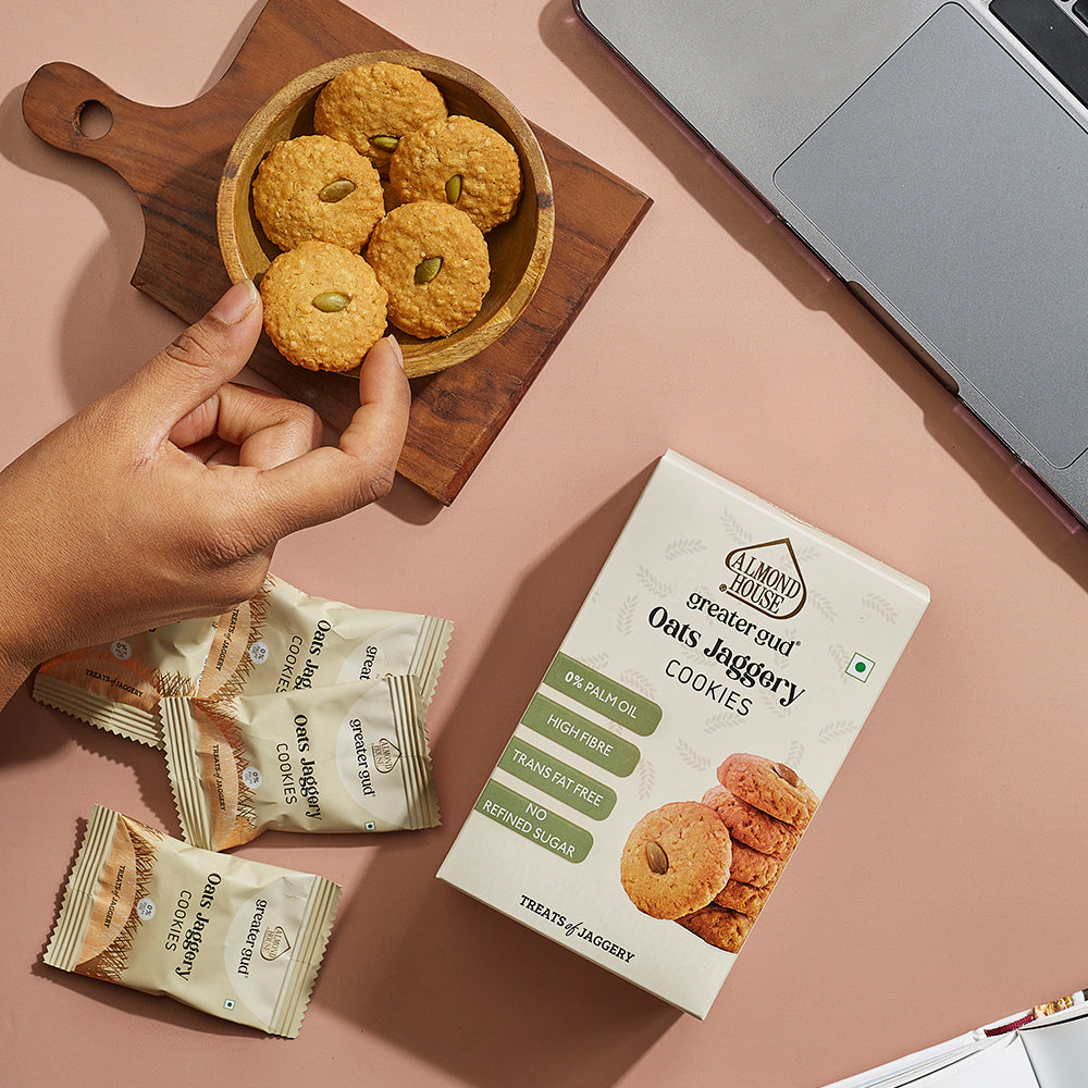 Oats Jaggery Cookies